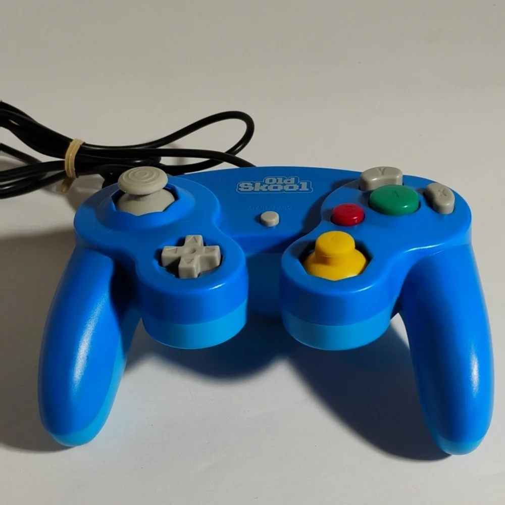 Old Skool Blue Wired Game Controller